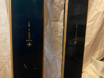 200cm Gravdal Norwegian Wood Jumping Skis from 1960s - FAR OUT COLOUR!!!