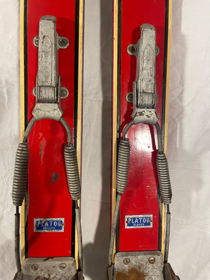 210cm Bonna of Norway Early 1960s Alpine/Backcountry Metal Edge Skis - RARE