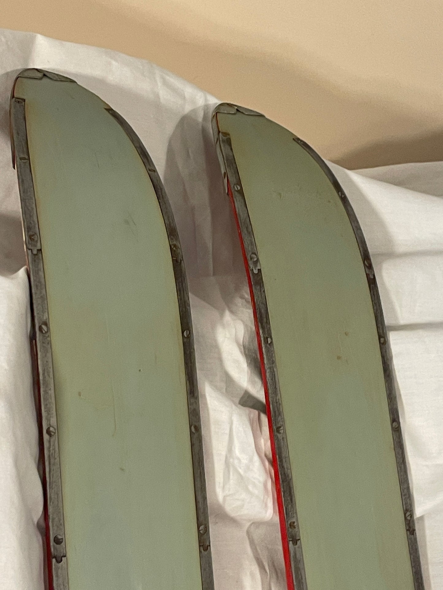 210cm Bonna of Norway Early 1960s Alpine/Backcountry Metal Edge Skis - RARE
