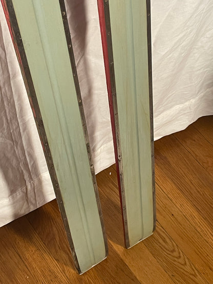 210cm Bonna of Norway Early 1960s Alpine/Backcountry Metal Edge Skis - RARE