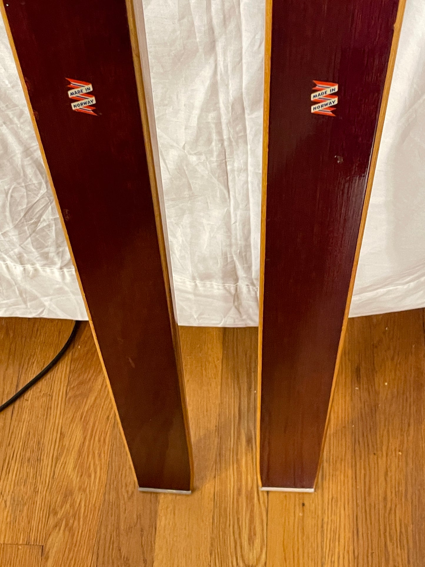 190cm Madshus "Clipper" Cross-Country Touring Skis - early 1960s - BARELY USED!!!