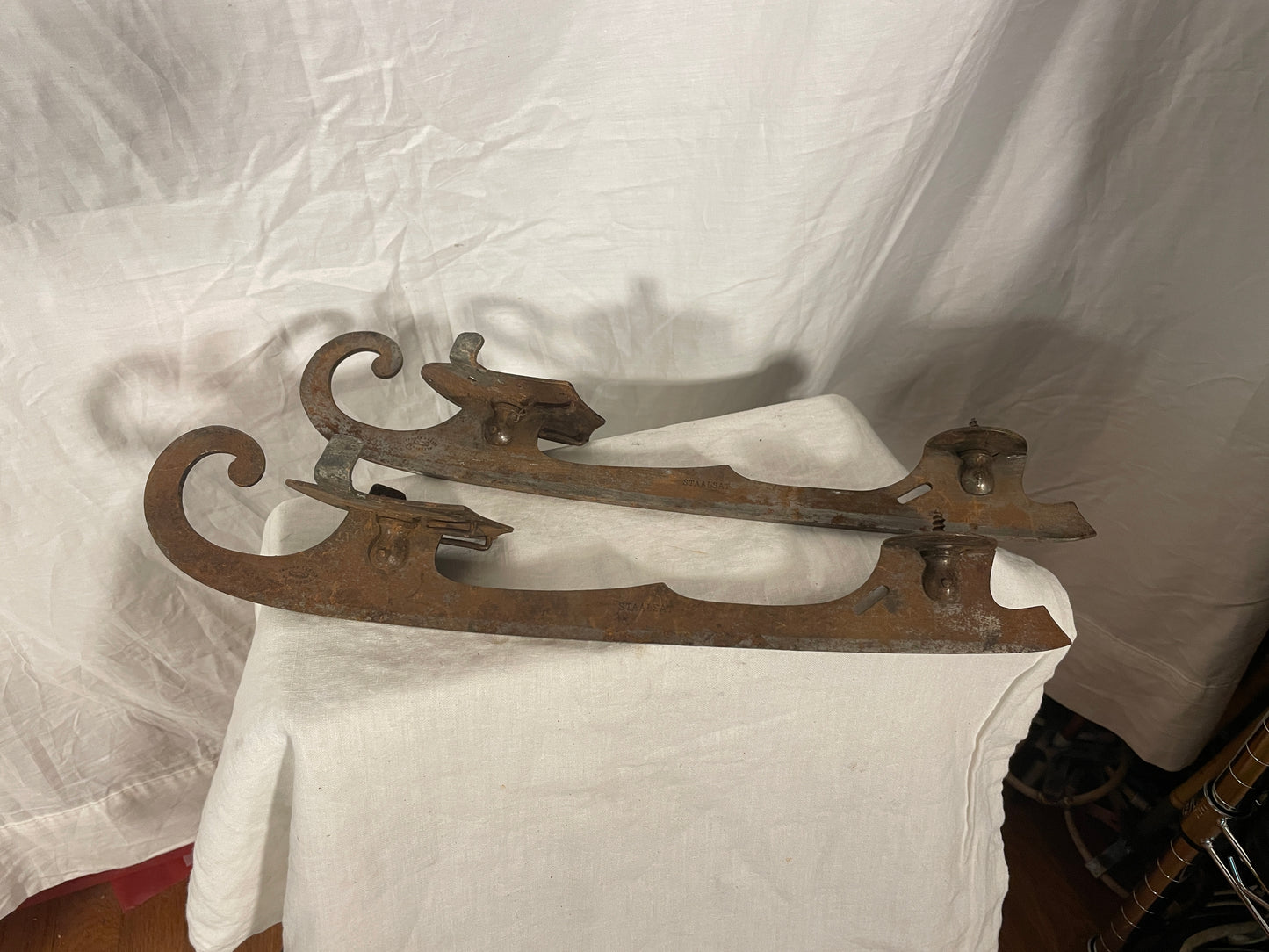Vintage "Strap On" Ice Skates Eduard Engels Remscheid Germany - 100 Years Old!!!