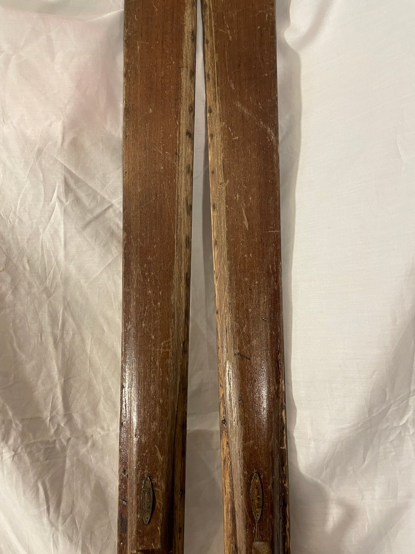 200cm Norwegian Metal-Edge Backcountry Skis - Sold by Sverre Østbye, Oslo NO.  Solid Wood!