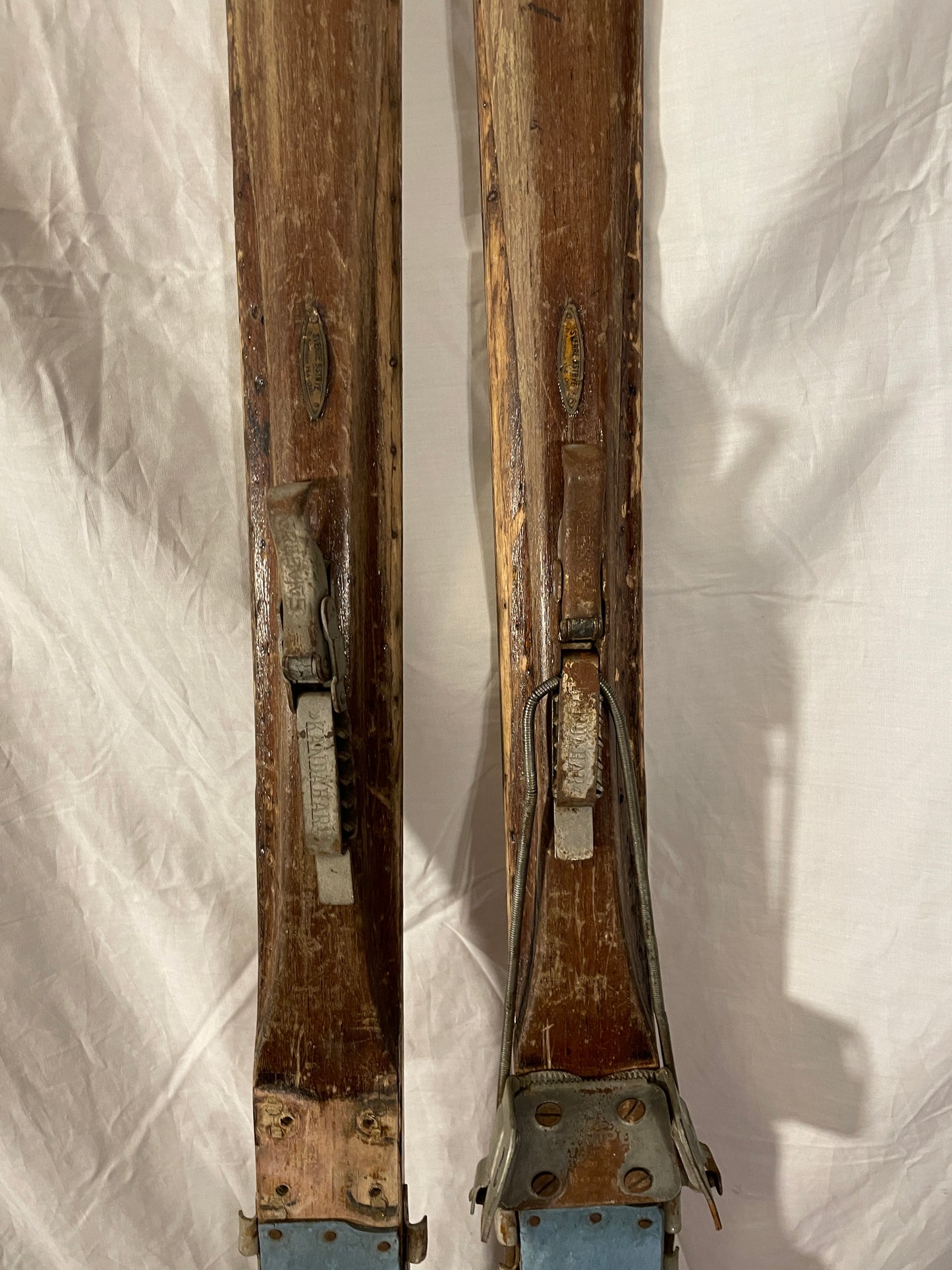 200cm Norwegian Metal-Edge Backcountry Skis - Sold by Sverre Østbye, Oslo NO.  Solid Wood!