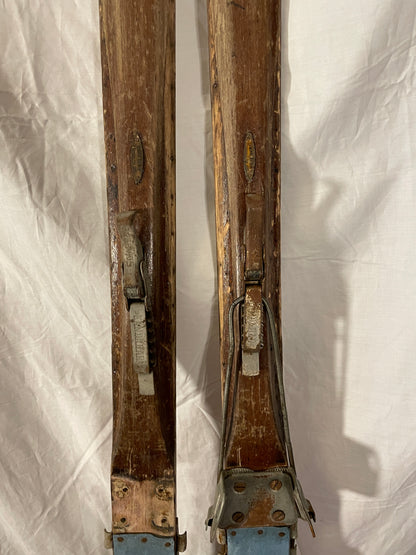 200cm Norwegian Metal-Edge Backcountry Skis - Sold by Sverre Østbye, Oslo NO.  Solid Wood!