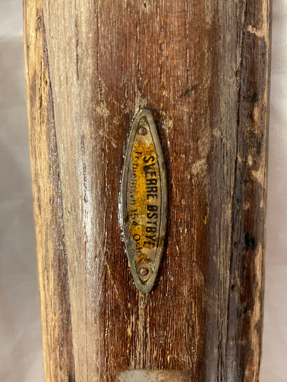 200cm Norwegian Metal-Edge Backcountry Skis - Sold by Sverre Østbye, Oslo NO.  Solid Wood!
