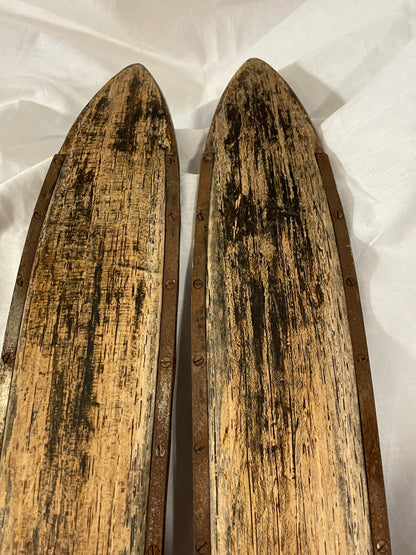 200cm Norwegian Metal-Edge Backcountry Skis - Sold by Sverre Østbye, Oslo NO.  Solid Wood!