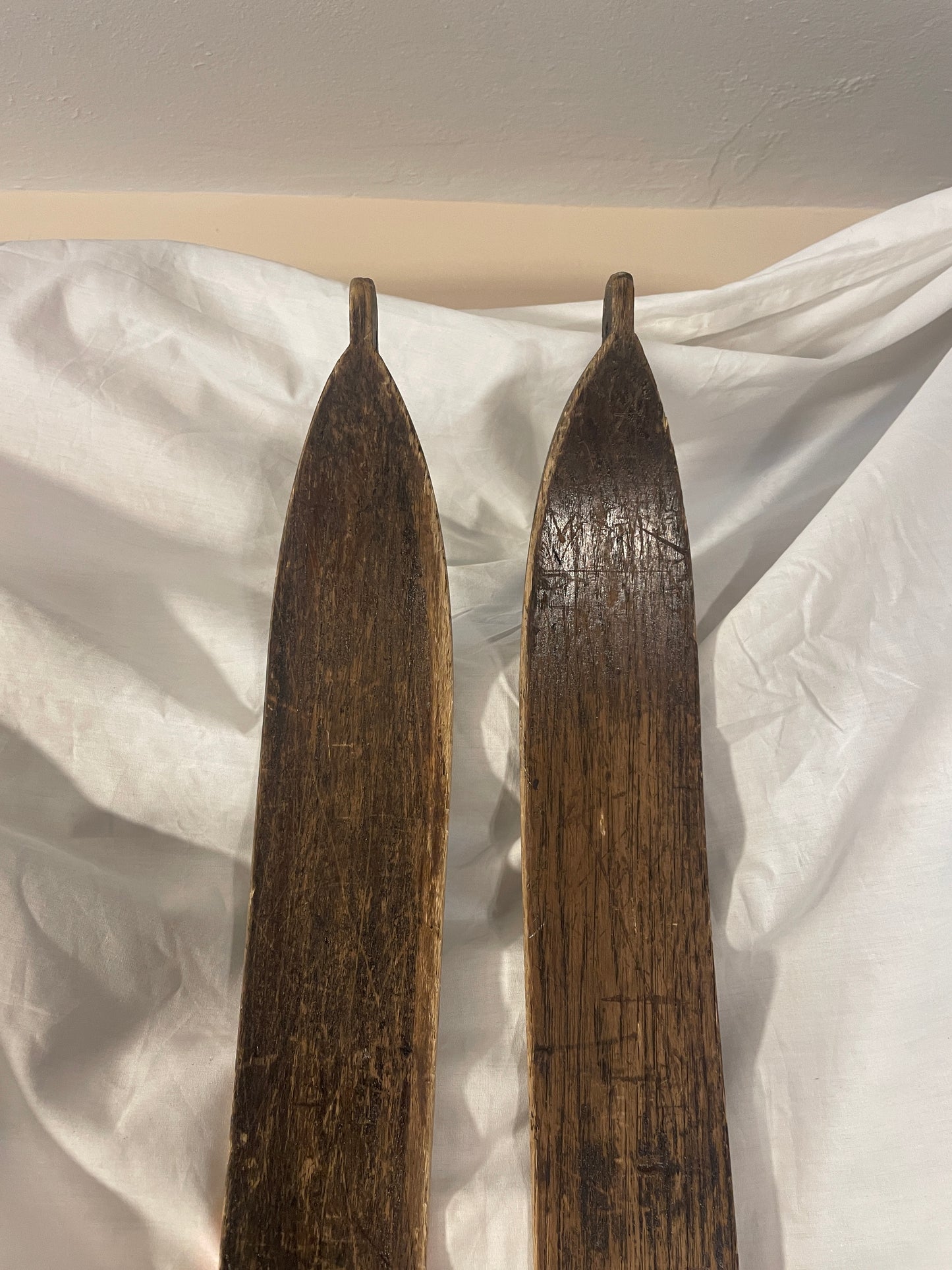 200cm Norwegian "Sukkerbit" Cross-Country Skis HAND MADE 1930s