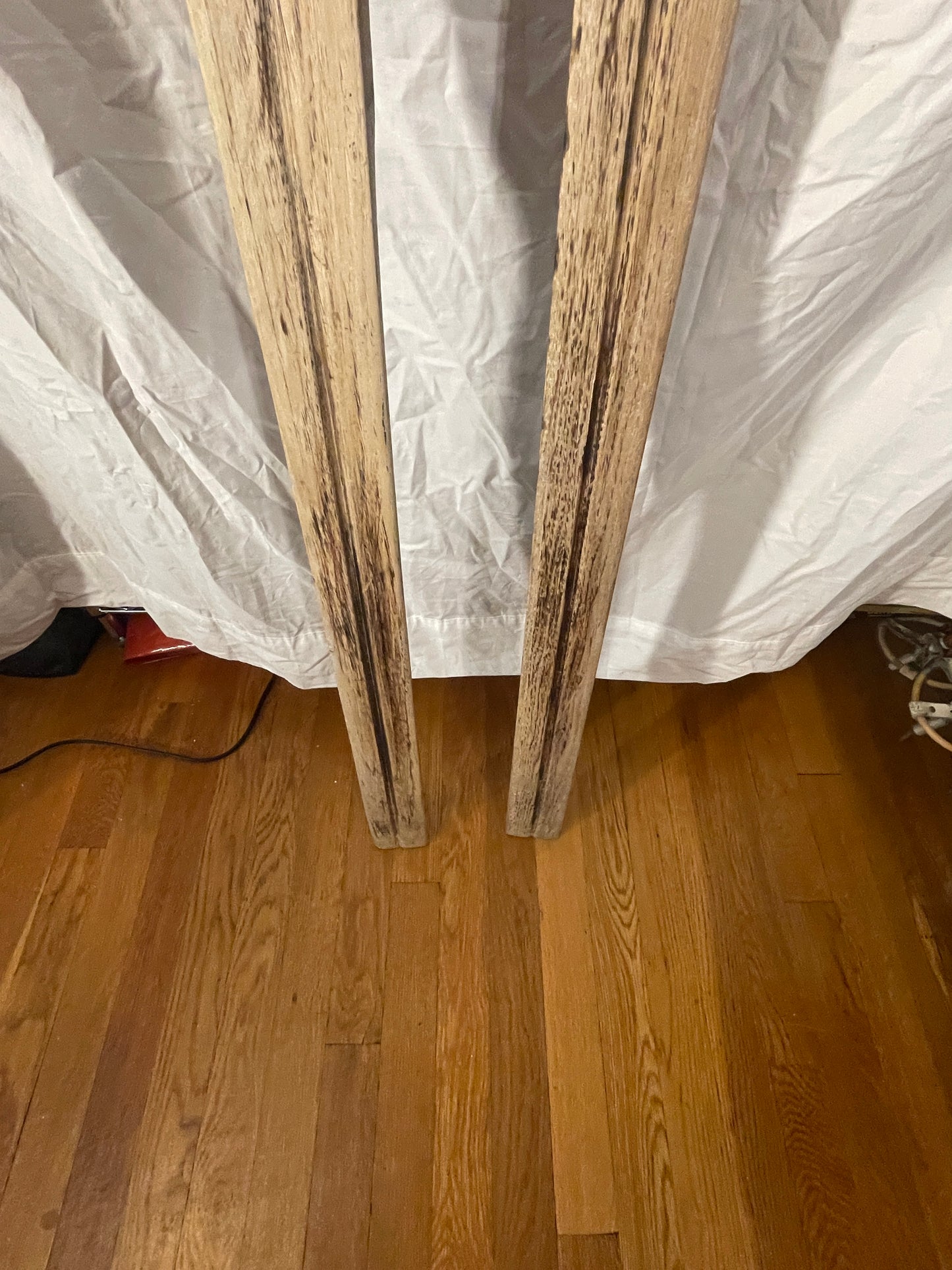 200cm Norwegian "Sukkerbit" Cross-Country Skis HAND MADE 1930s