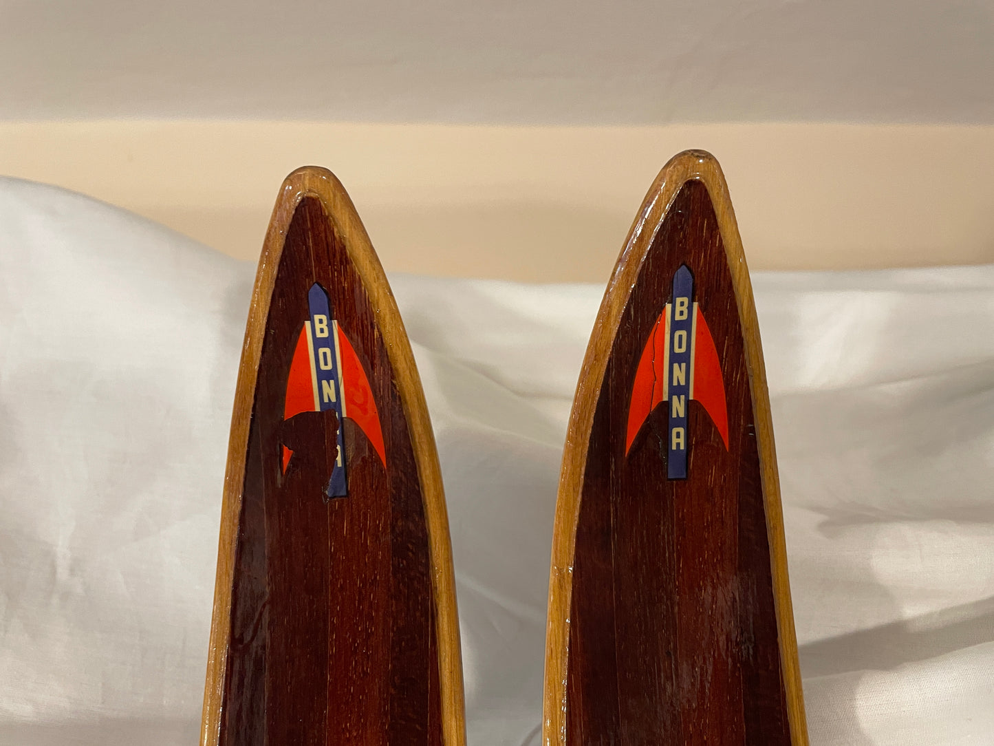 205cm Bonna of Norway Early 1960s Light Touring Skis - NICE!!!