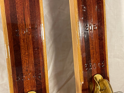 205cm Bonna of Norway Early 1960s Light Touring Skis - NICE!!!