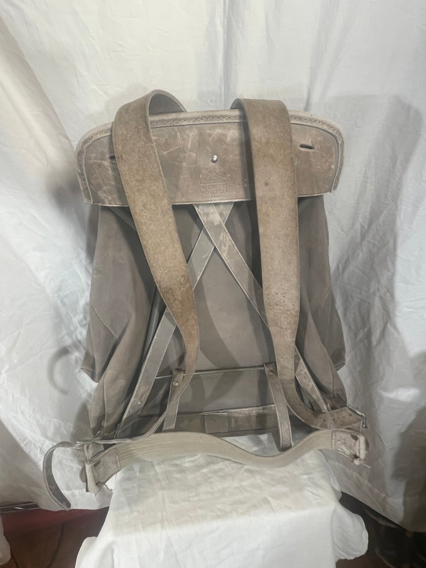 Vintage 1960s Rondane - Brede Vollestad of Oslo Leather/Canvas Frame Rucksack - GREAT condition!