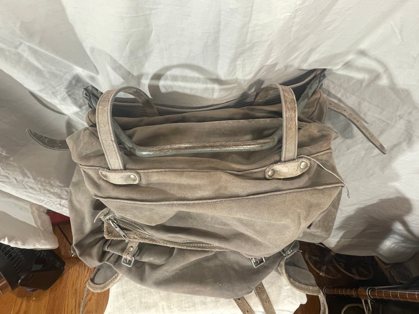 Vintage 1960s Rondane - Brede Vollestad of Oslo Leather/Canvas Frame Rucksack - GREAT condition!