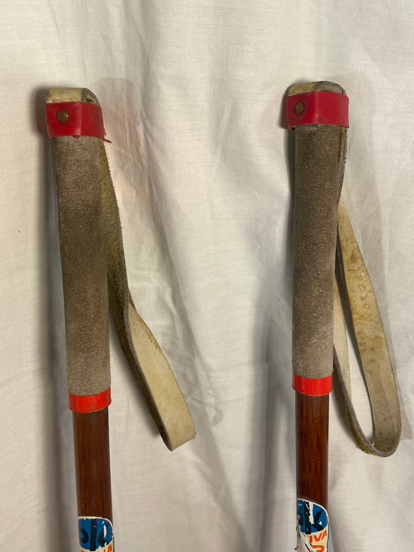 140cm "Korpela" Bamboo Cross-Country Ski Poles - FINLAND SUOMI FINLAND - 1960s