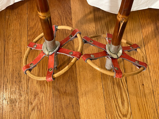 140cm "Korpela" Bamboo Cross-Country Ski Poles - FINLAND SUOMI FINLAND - 1960s