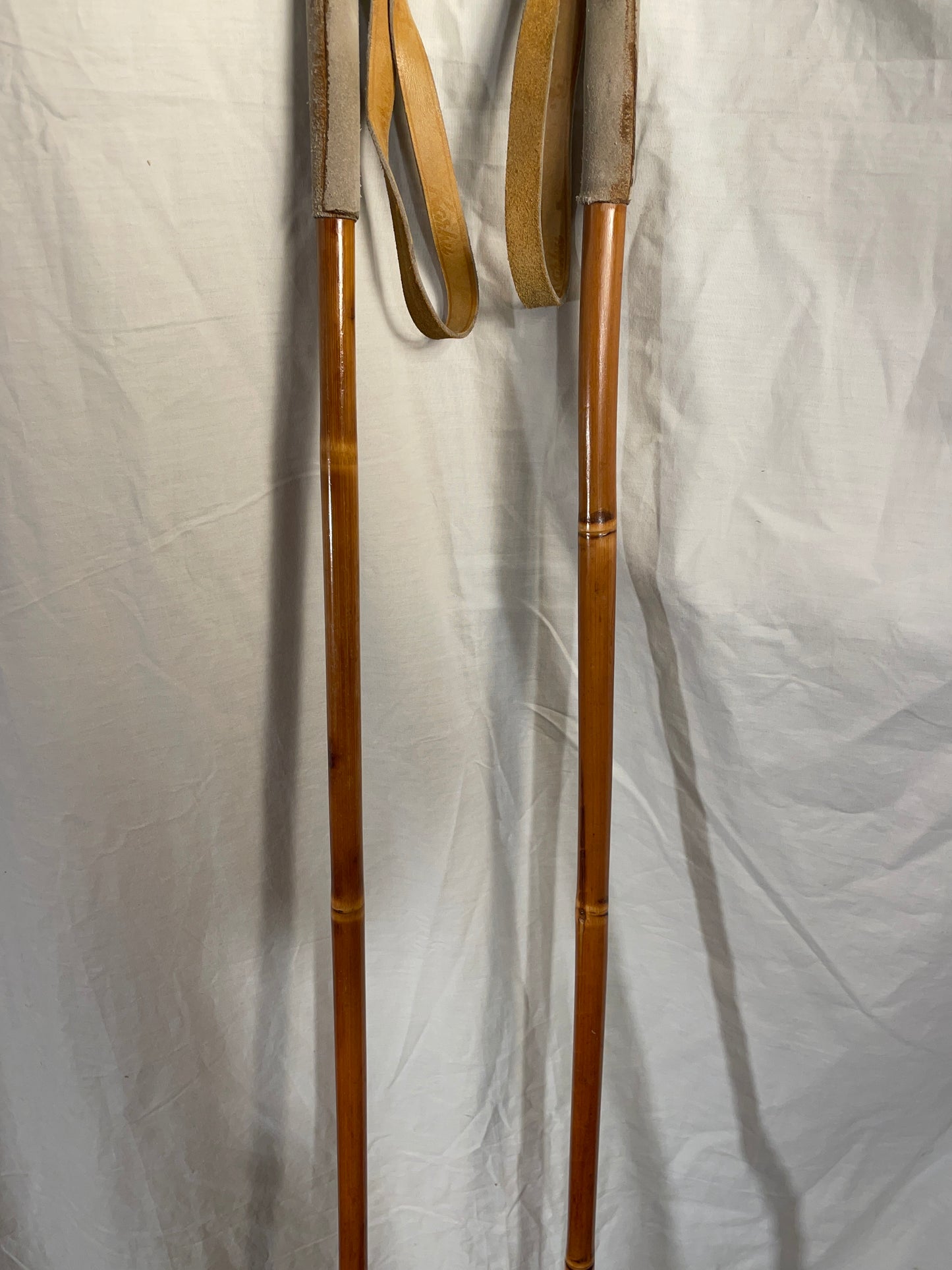140cm Karhu Bamboo Cross-Country Ski Poles from FINLAND - 1960s