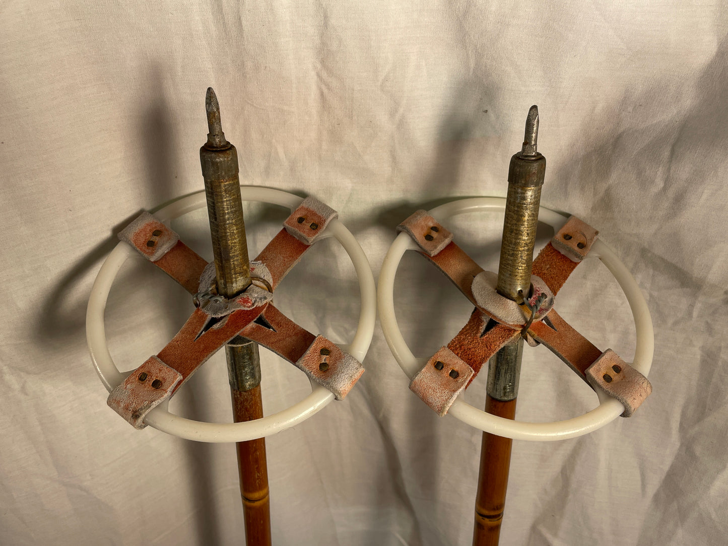 140cm Karhu Bamboo Cross-Country Ski Poles from FINLAND - 1960s
