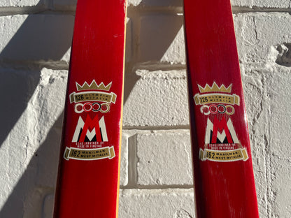 215cm Esko Järvinen Wood Cross-Country Racing Skis - Early 70s - Birch/Hickory
