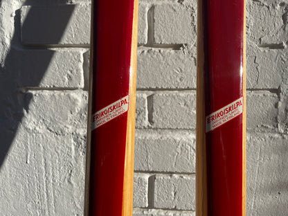 215cm Esko Järvinen Wood Cross-Country Racing Skis - Early 70s - Birch/Hickory