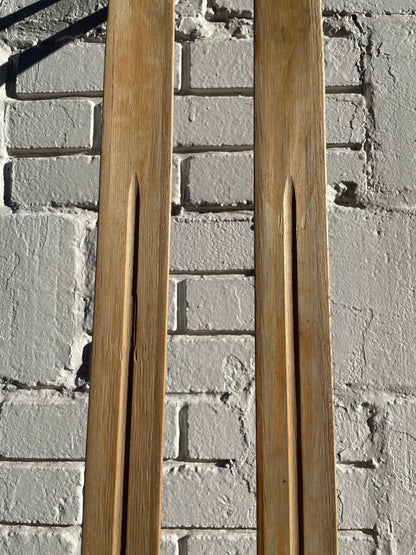 215cm Esko Järvinen Wood Cross-Country Racing Skis - Early 70s - Birch/Hickory