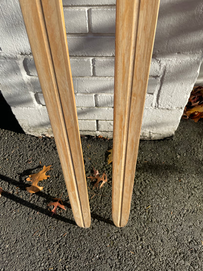 215cm Esko Järvinen Wood Cross-Country Racing Skis - Early 70s - Birch/Hickory
