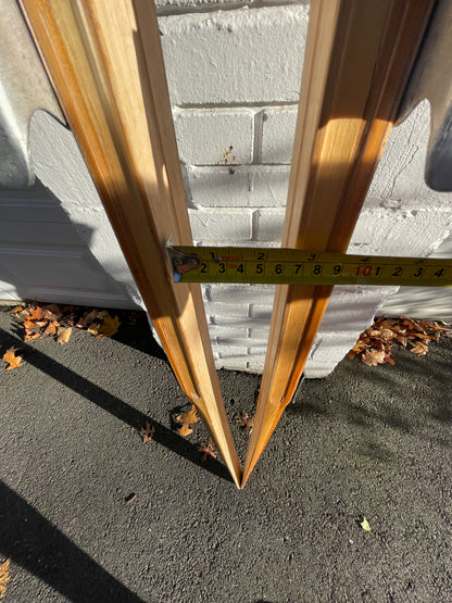 215cm Esko Järvinen Wood Cross-Country Racing Skis - Early 70s - Birch/Hickory