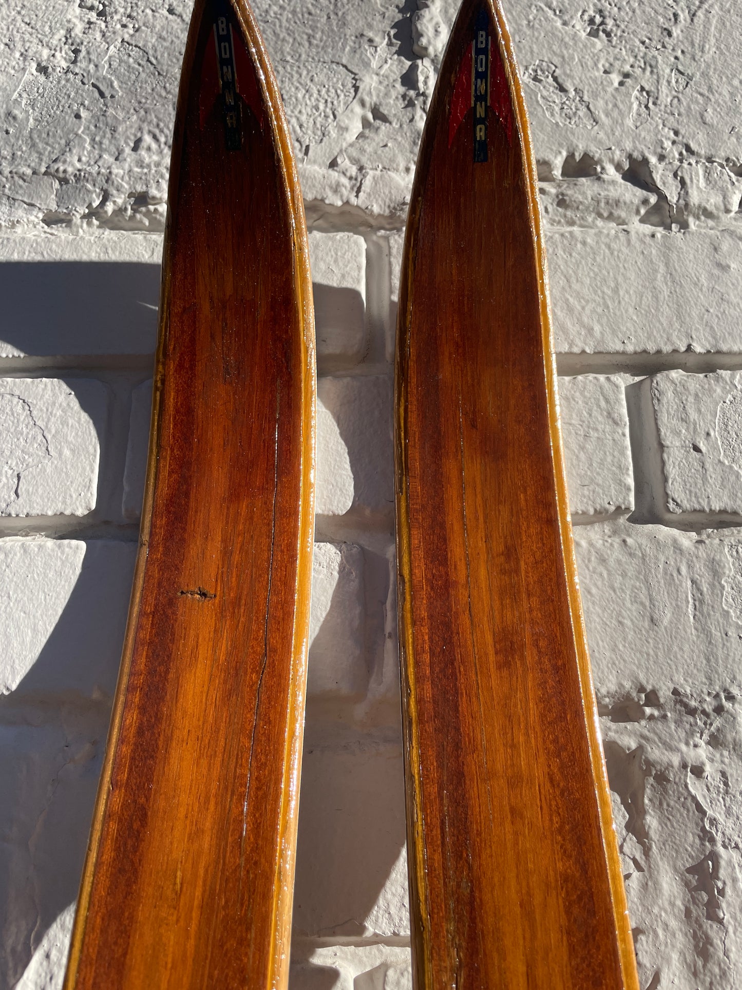 205cm Bonna of Norway "Alukant" Early 1960s Off-Track Cross-Country Skis - Skiing History!!!