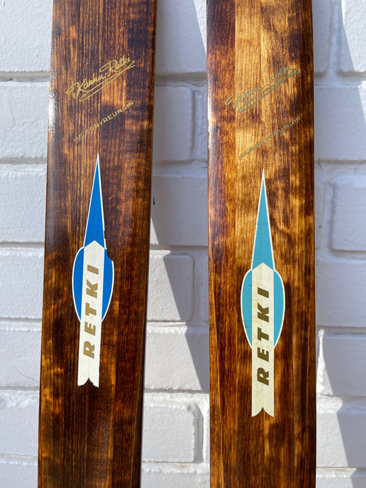 180cm Karhu "Retki" Wood Cross Country Skis - Beautiful Condition!!
