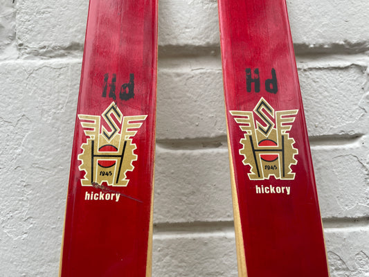 210cm Peltonen "Erikoiskilpa" Wood Cross-Country Racing Skis - Race Markings from the Olden Days!!!