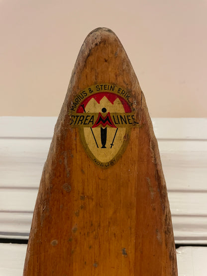 210cm Marius & Stein Eriksen Streamlines "Jet" Metal-Edge Alpine Skis - 1950s - Beautiful Original Condition!!!!