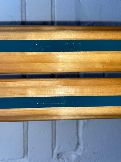 195cm Blå-Skia Wood Nordic Racing Skis - Early 1970s - Completely Unused - RARE BALSA CORE!!!