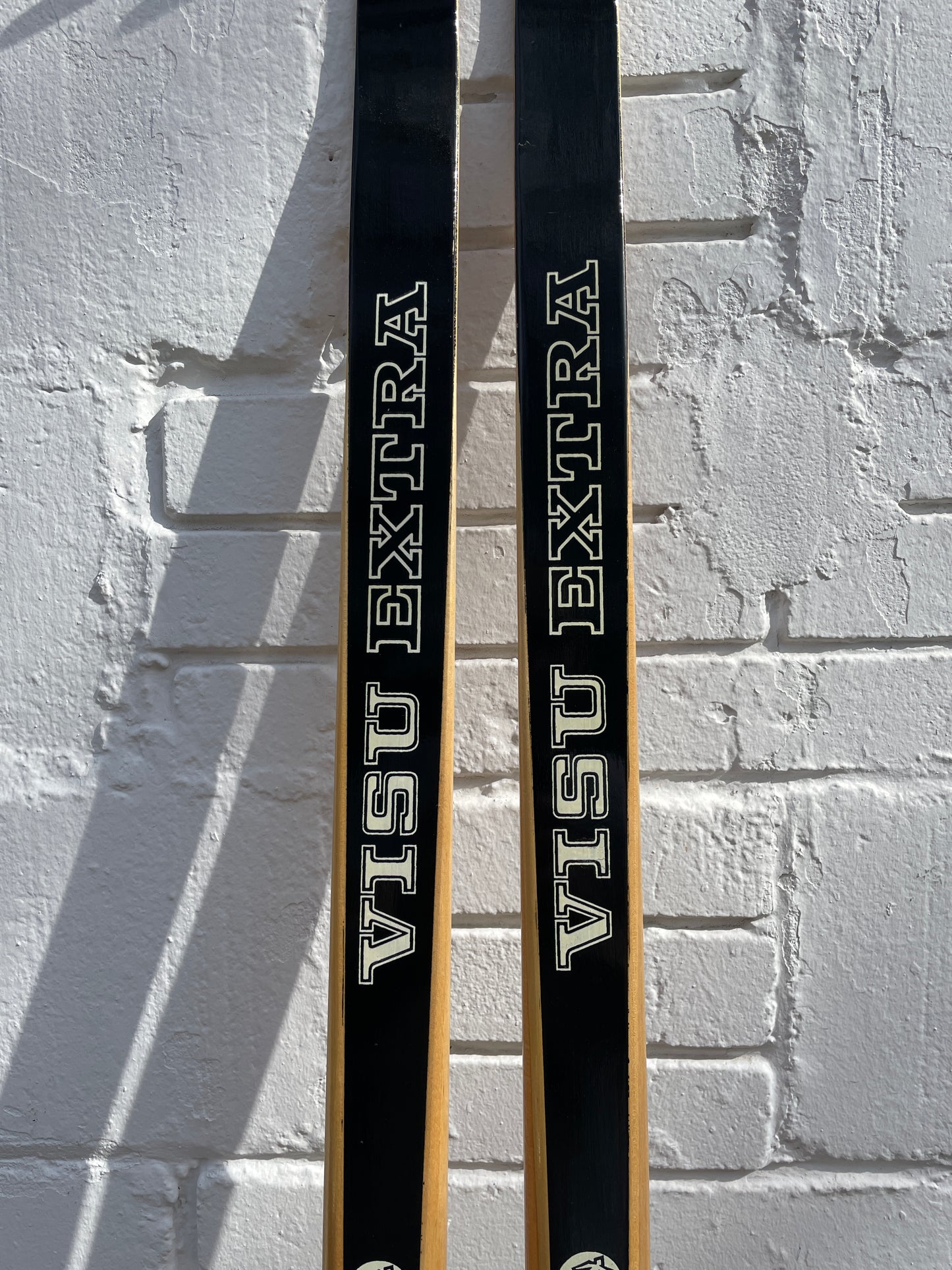 190cm Visu "Extra" 1970s Wood Cross-Country Racing Skis - from USSR!!!  BRAND NEW