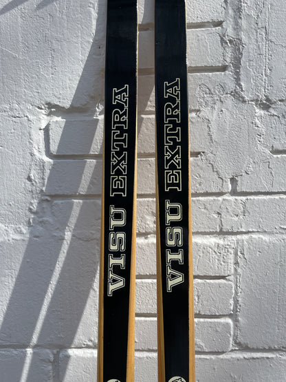 190cm Visu "Extra" 1970s Wood Cross-Country Racing Skis - from USSR!!!  BRAND NEW
