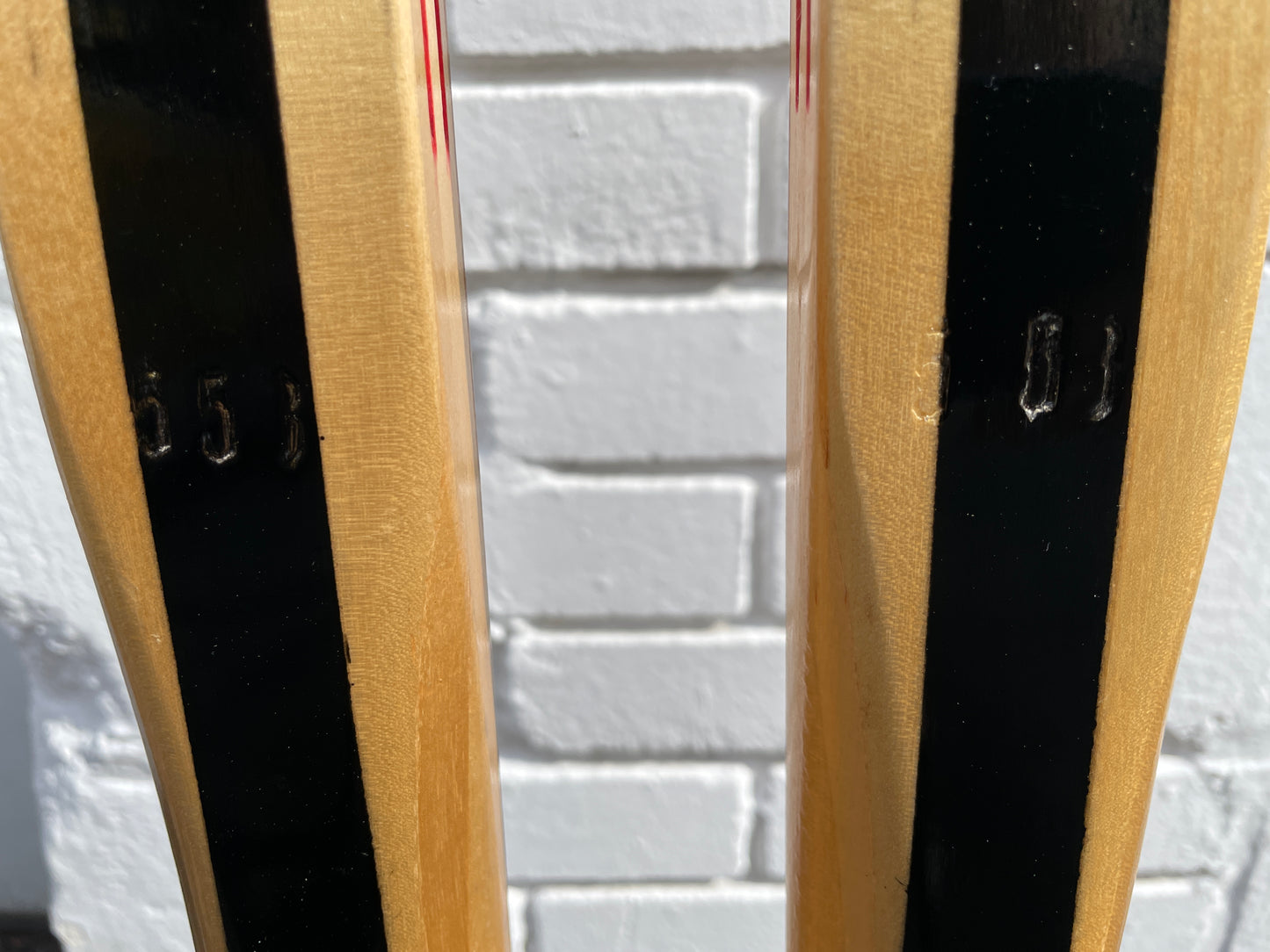 190cm Visu "Extra" 1970s Wood Cross-Country Racing Skis - from USSR!!!  BRAND NEW