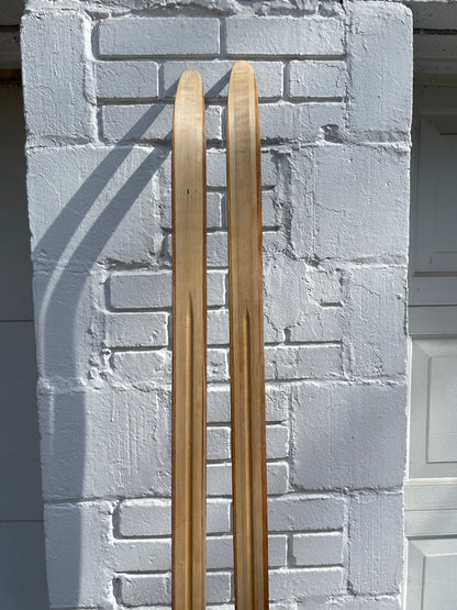 190cm Visu "Extra" 1970s Wood Cross-Country Racing Skis - from USSR!!!  BRAND NEW