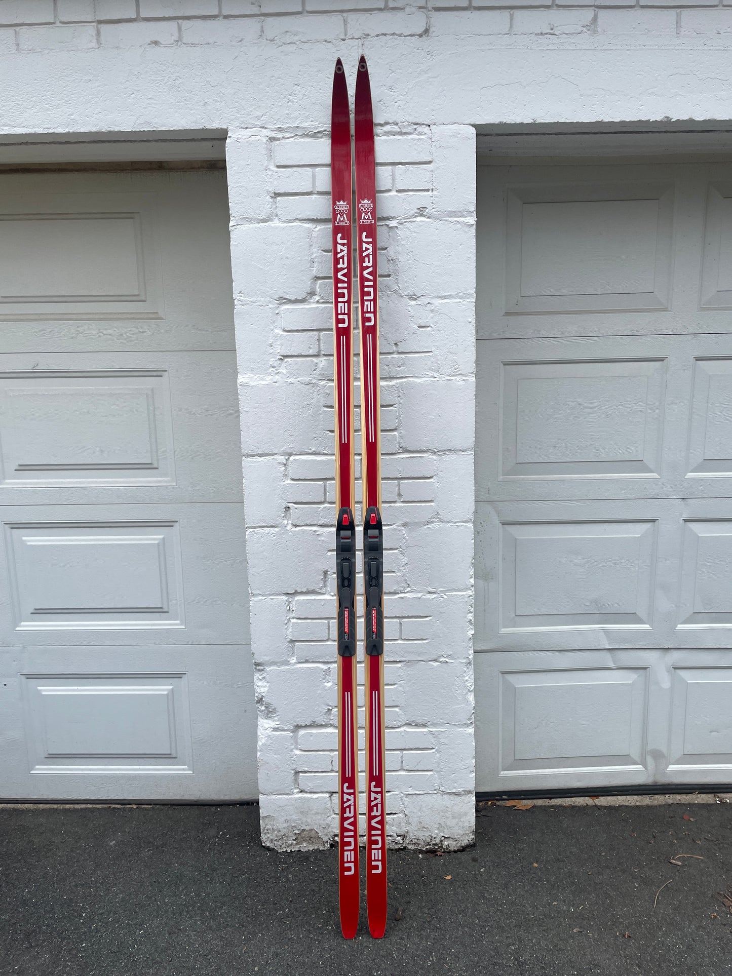 215cm Esko Järvinen Wood Cross-Country Racing Skis - Beauty on the Cheap!!!