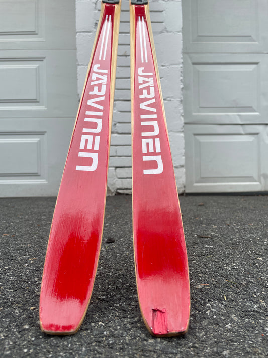 215cm Esko Järvinen Wood Cross-Country Racing Skis - Beauty on the Cheap!!!