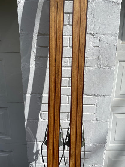 210cm Askjem "Elite" Fjellski Wood Cross-Country Mountain Skis - 1960s
