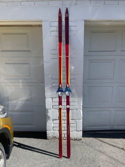 BARGAIN BIN!!! - 215cm Madshus Langrenn early 1970s Wood Cross-Country Skis