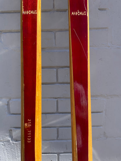 BARGAIN BIN!!! - 215cm Madshus Langrenn early 1970s Wood Cross-Country Skis