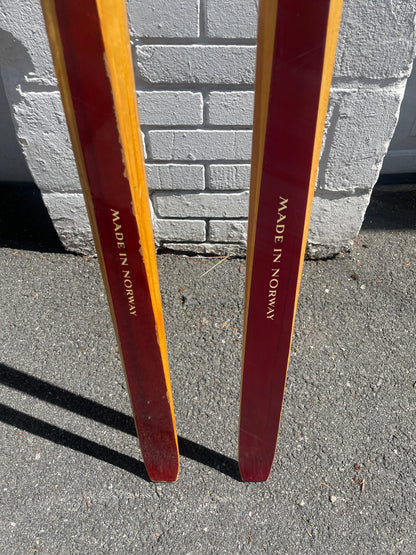 BARGAIN BIN!!! - 215cm Madshus Langrenn early 1970s Wood Cross-Country Skis