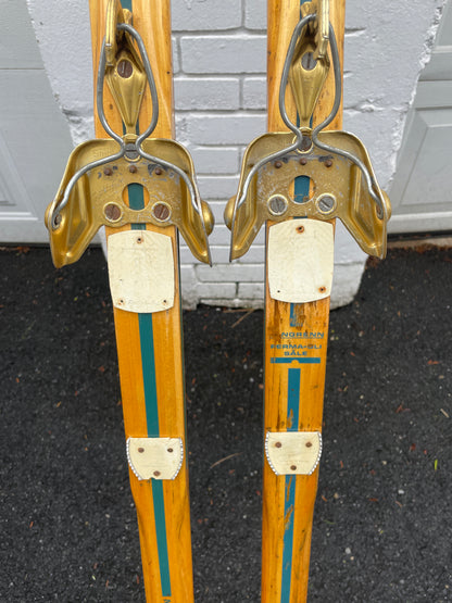 BARGAIN BIN!!! - 200cm Blå-Skia Wood Nordic Racing Skis - "Perma-Gli" Base - Almost Matching!!!