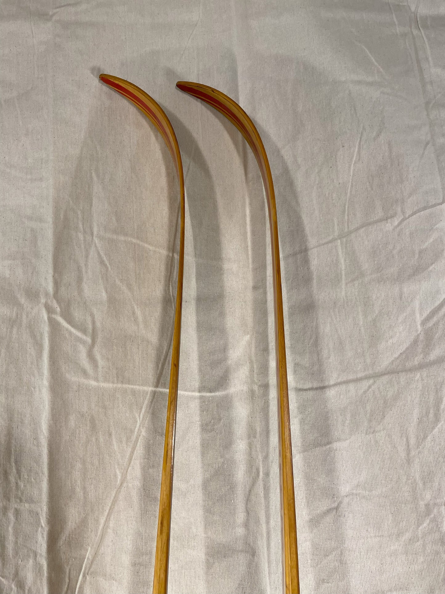 205cm Skilom Model 145 Vintage Wood Cross-Country Racing Skis - RARE