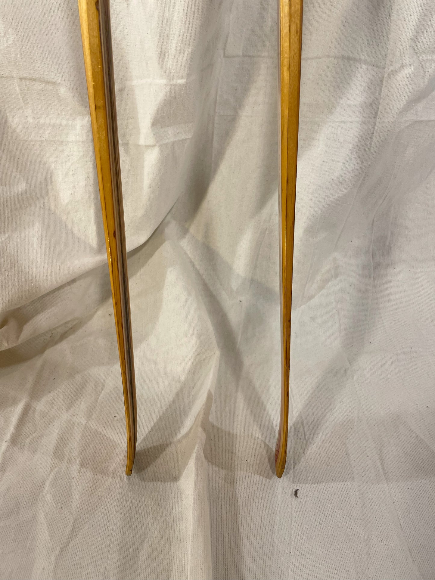 205cm Skilom Model 145 Vintage Wood Cross-Country Racing Skis - RARE