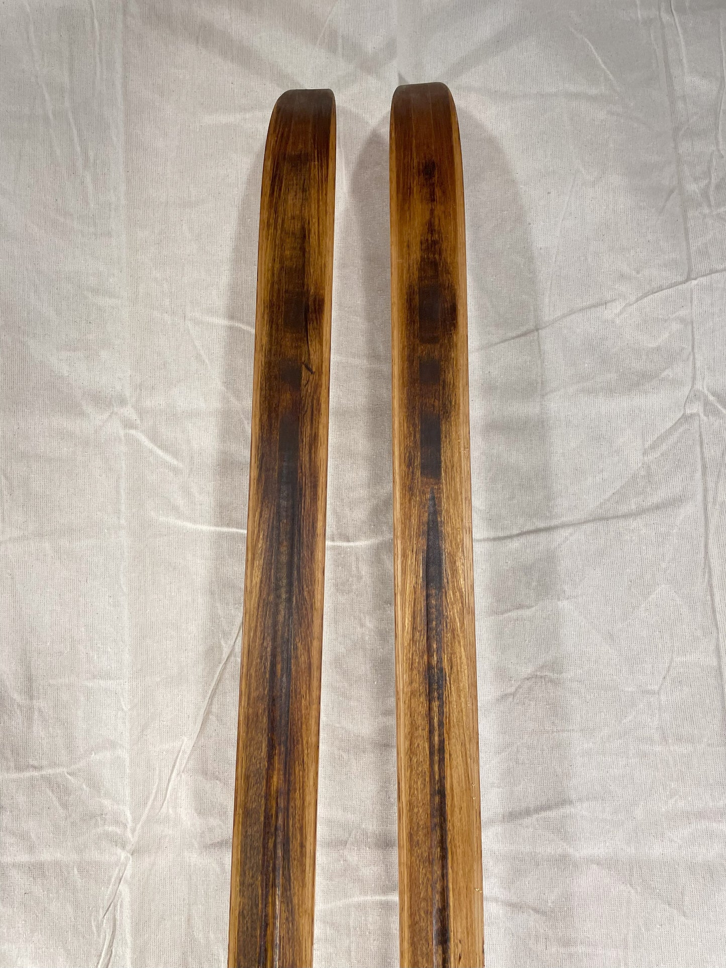 205cm Skilom Model 145 Vintage Wood Cross-Country Racing Skis - RARE