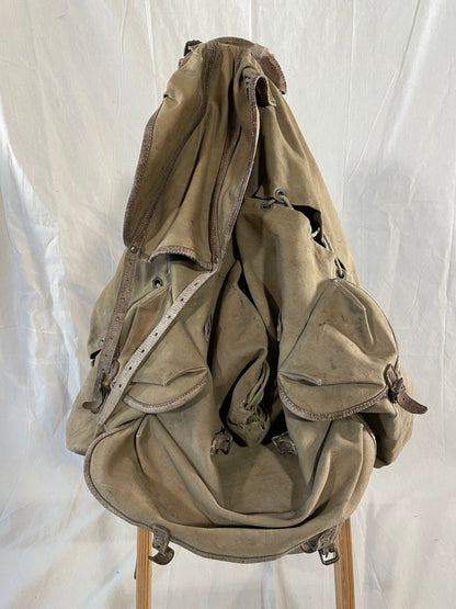Vintage 1930s Bergans of Norway Leather/Canvas Frame Rucksack - FANTASTIC condition!
