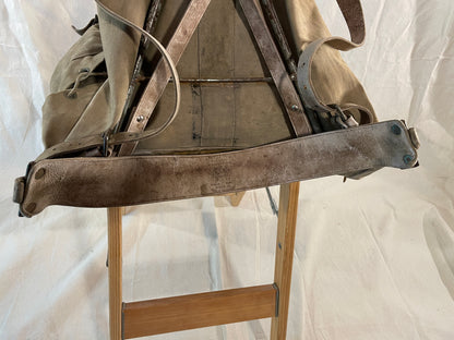 Vintage 1930s Bergans of Norway Leather/Canvas Frame Rucksack - FANTASTIC condition!