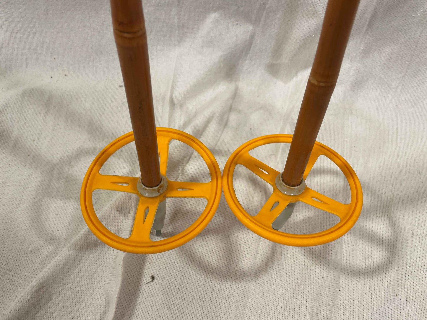 135cm Liljedahl Bamboo Cross-Country Ski Poles - Late 1960s - VM Staven - Cool Highlights!