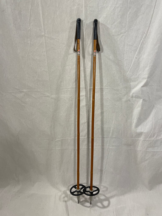 bamboo cross country poles Ski 44" | 110cm | 5'1" Custom Ski Poles Personalize your ski poles like never before 1970's Cross Country Bamboo Vintage