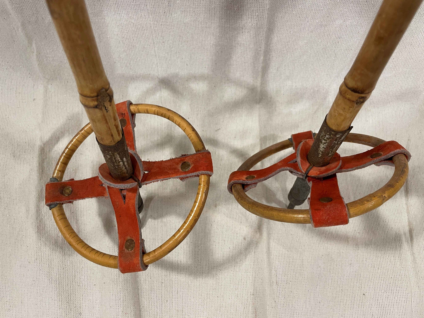 140cm "Korpela" Bamboo Cross-Country Ski Poles - Finland - mid 1960s